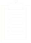 The Home Organisation whiteline clipboard icon